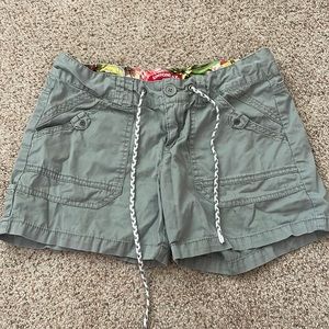 Grey cargo shorts